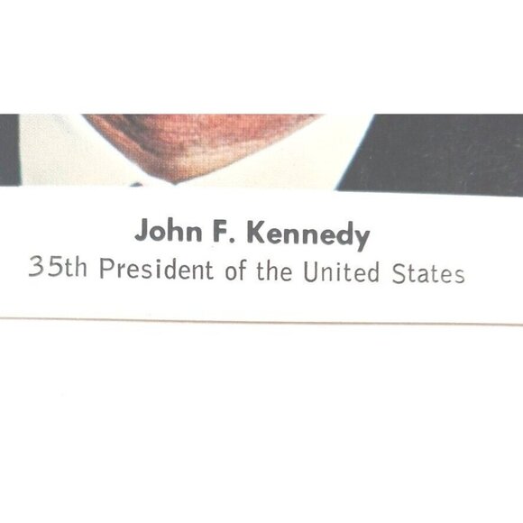 John F Kennedy Postcard 35th USA President Smiling Prince Lithograph Company - Picture 2 of 4